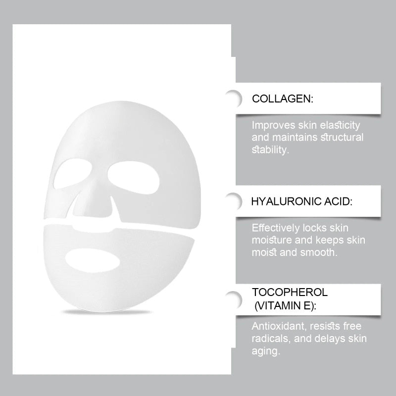 Masque Bio Collagen True Deep, Masque Collagène Nuit, Soin Visage, Masque Collagène Hydratant Anti-Âge