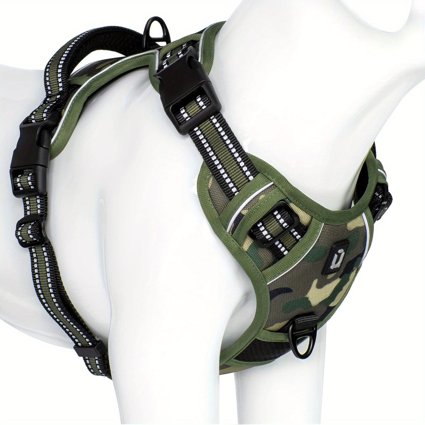 Comfort-Grip No-Pull Dog Harness - Reflective Safety, Handle for Control - Ideal for Training & Walking