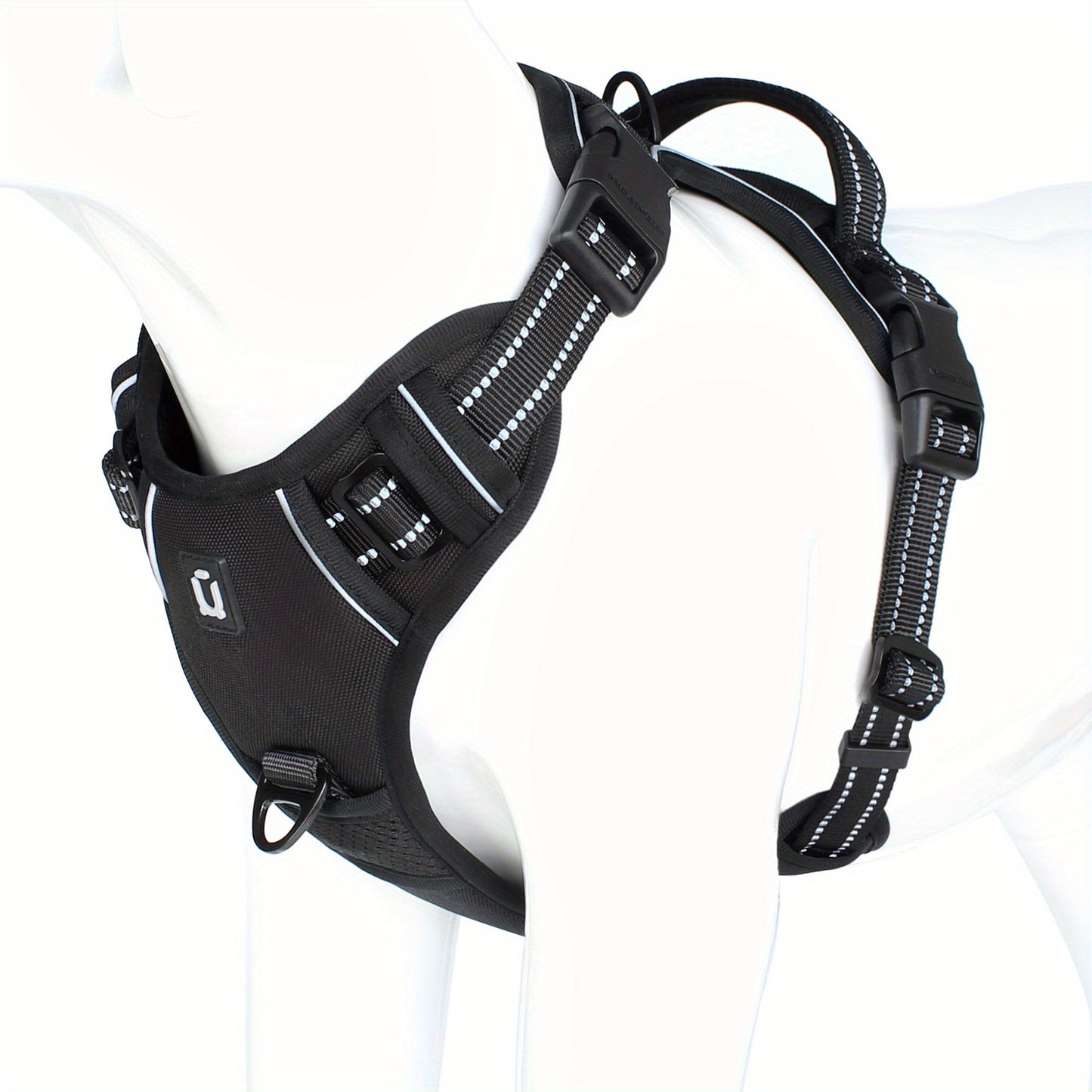 Comfort-Grip No-Pull Dog Harness - Reflective Safety, Handle for Control - Ideal for Training & Walking