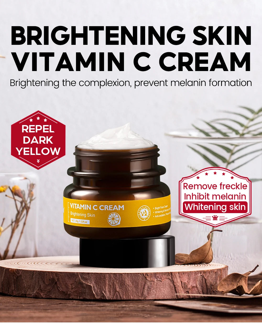 VIBRANT GLAMOUR Vitamin C  Facial Toner+Face Cream+Facial Essence+Sunscreen