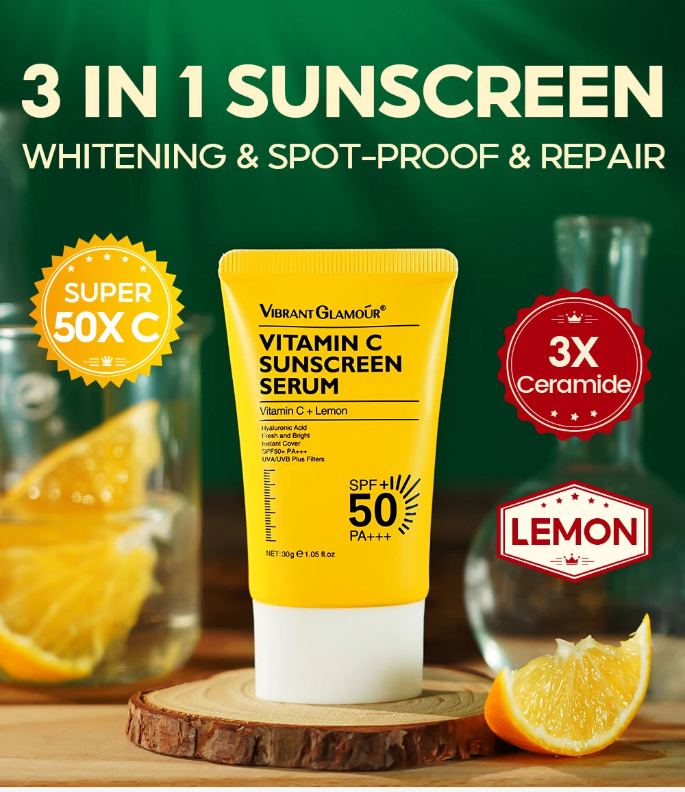VIBRANT GLAMOUR Vitamin C  Facial Toner+Face Cream+Facial Essence+Sunscreen