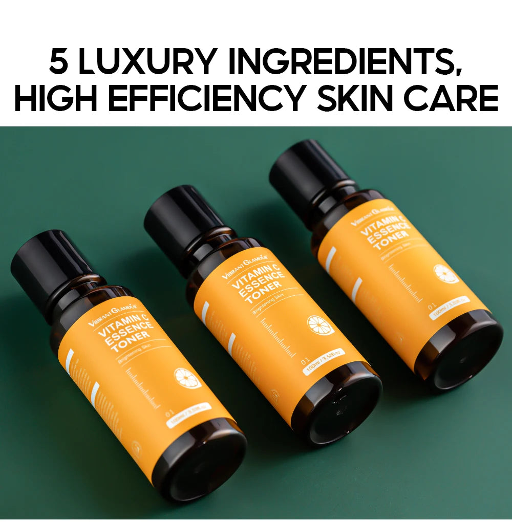 VIBRANT GLAMOUR Vitamin C  Facial Toner+Face Cream+Facial Essence+Sunscreen