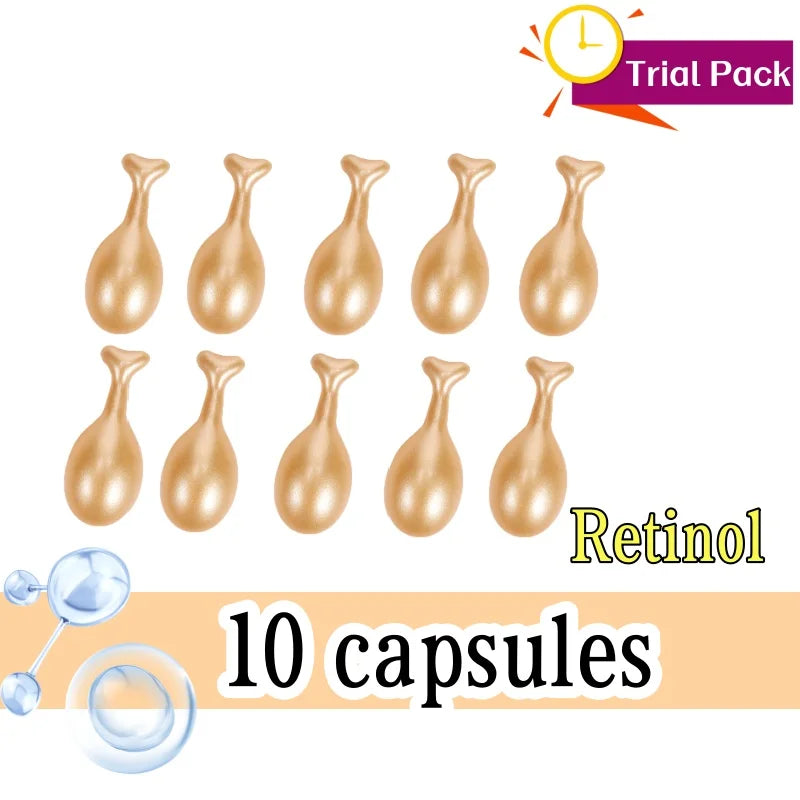 Vitamin C Facial Capsule Serum Moisturizing Anti Aging Wrinkle Removal Dark Spots Repair Acne Skin Rejuvenation Essence Capsules