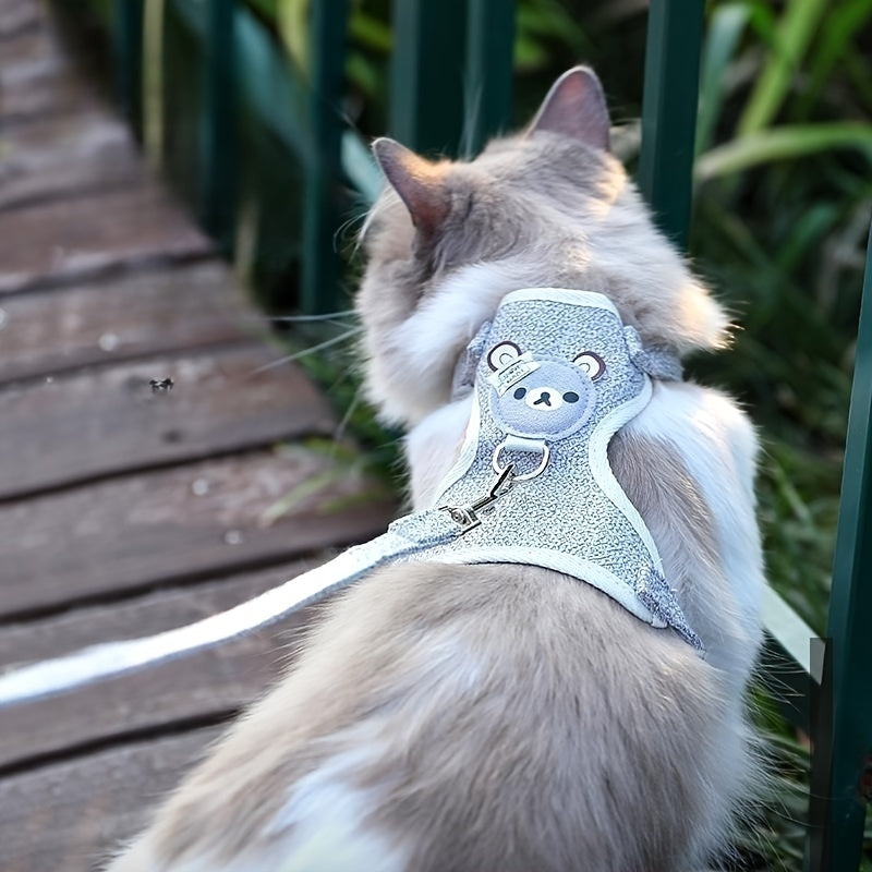 Dog Chest Harness And Leash, Soft Dog Harness Vest With Rope, Adjustable Dog Walking Harness, Only For Small Dog