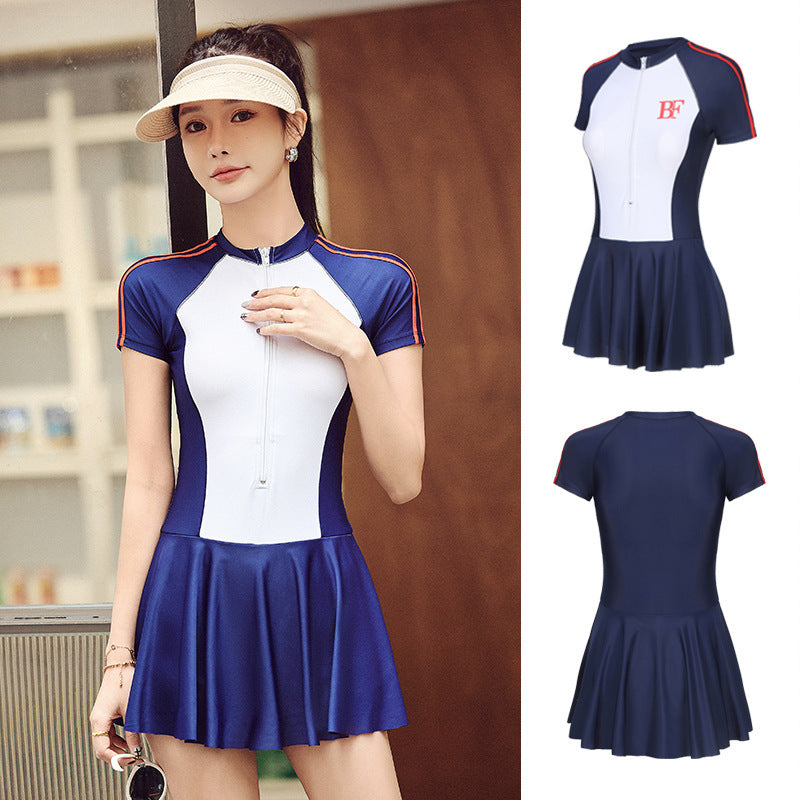 Ladies Conservative Sports One-piece Swimsuit
