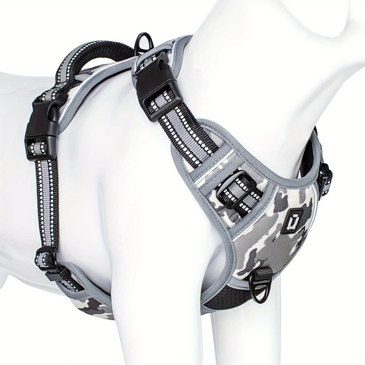 Comfort-Grip No-Pull Dog Harness - Reflective Safety, Handle for Control - Ideal for Training & Walking