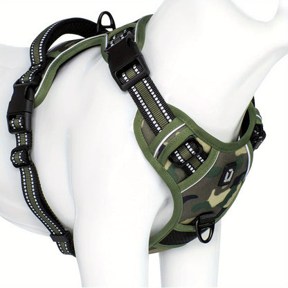 Comfort-Grip No-Pull Dog Harness - Reflective Safety, Handle for Control - Ideal for Training & Walking