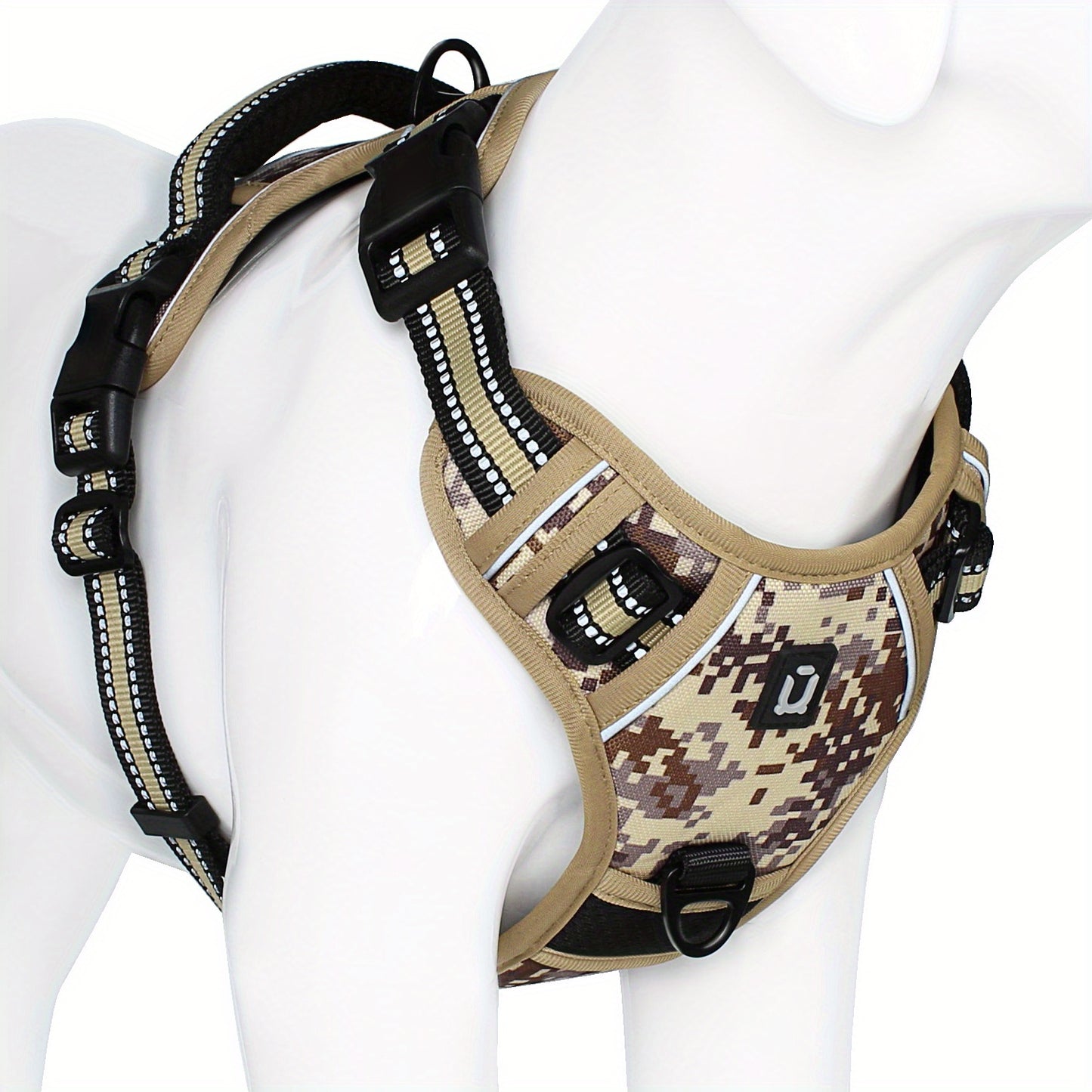 Comfort-Grip No-Pull Dog Harness - Reflective Safety, Handle for Control - Ideal for Training & Walking