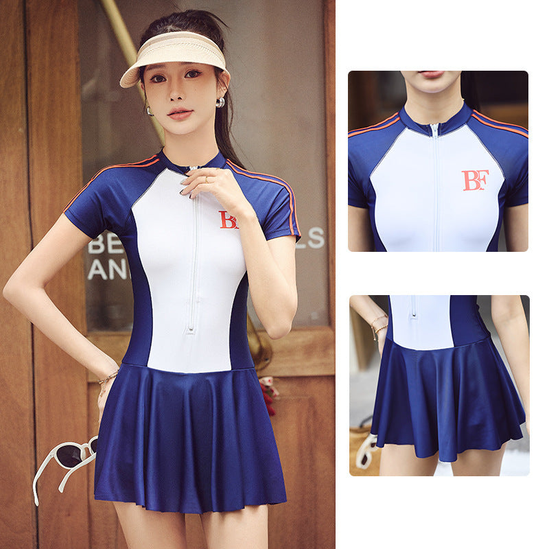 Ladies Conservative Sports One-piece Swimsuit