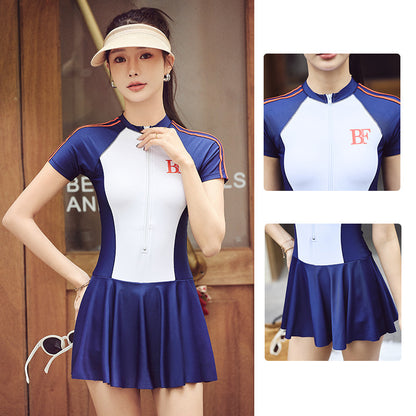 Ladies Conservative Sports One-piece Swimsuit