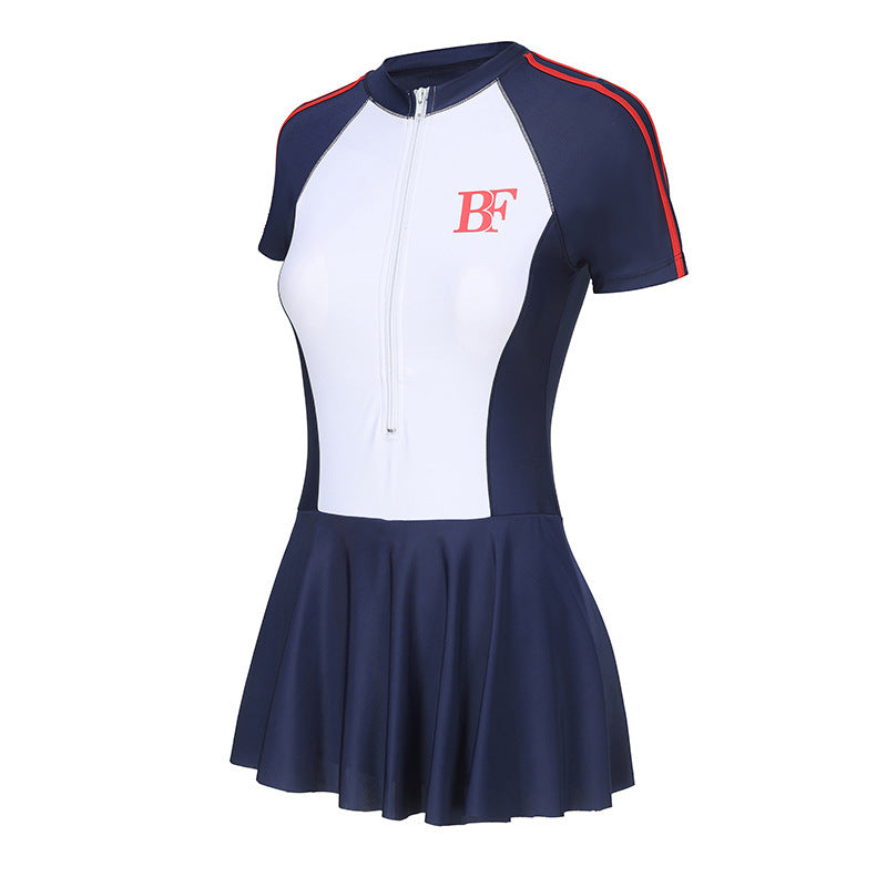 Ladies Conservative Sports One-piece Swimsuit