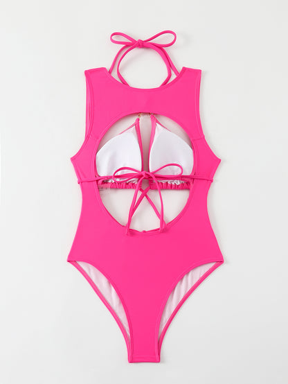 Sexy Cutout Strap One-piece Swimsuit Bikini