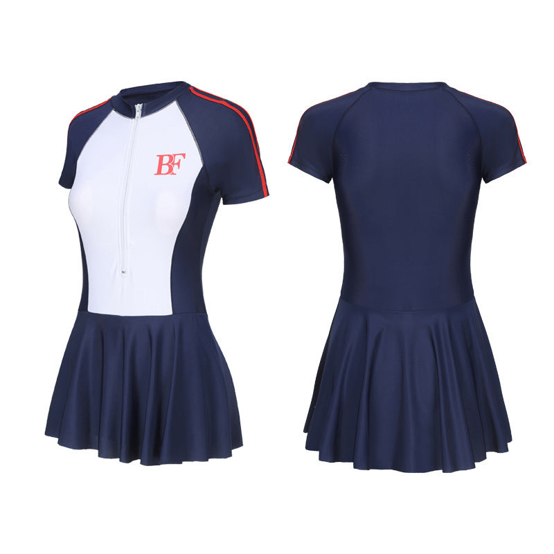 Ladies Conservative Sports One-piece Swimsuit