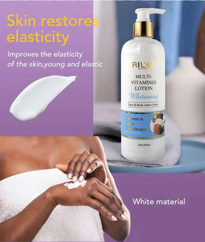 AILKE Multi-vitamin Body Lotion, Anti-wrinkle, Reduce Melanin And Stretch Marks, Regenerate Cell Vitality, Lightening Skin Care
