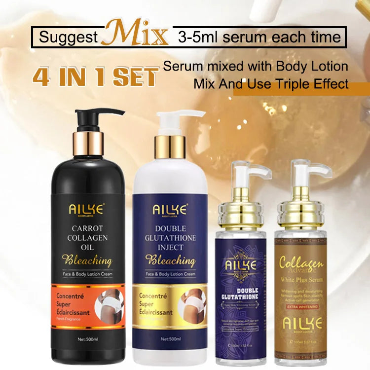 AILKE Multi-vitamin Body Lotion, Anti-wrinkle, Reduce Melanin And Stretch Marks, Regenerate Cell Vitality, Lightening Skin Care