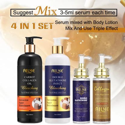 AILKE Multi-vitamin Body Lotion, Anti-wrinkle, Reduce Melanin And Stretch Marks, Regenerate Cell Vitality, Lightening Skin Care