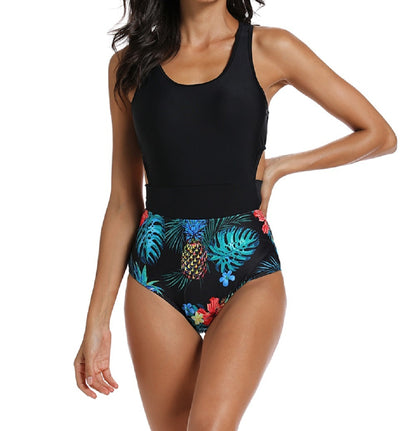 Women's Simple Casual Printing One Piece Swimsuit