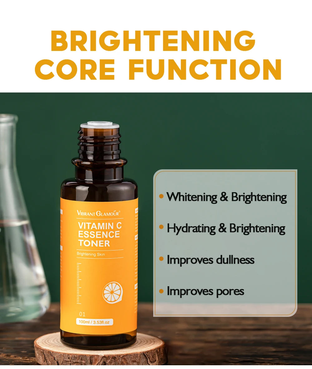 VIBRANT GLAMOUR Vitamin C  Facial Toner+Face Cream+Facial Essence+Sunscreen