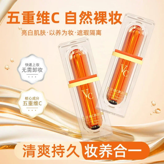Five Vitamin C Tone-up Cream 30g Lazy Makeup Cream VC Whiten Brighten Concealer Natural Moisturize Skin Care Original Cosmetics