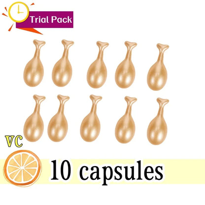 Vitamin C Facial Capsule Serum Moisturizing Anti Aging Wrinkle Removal Dark Spots Repair Acne Skin Rejuvenation Essence Capsules