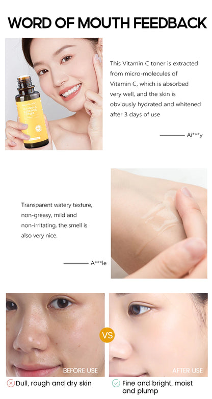 VIBRANT GLAMOUR Vitamin C  Facial Toner+Face Cream+Facial Essence+Sunscreen