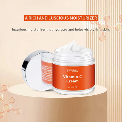 ENVISHA Beauty Health Facial Cream Vitimin C Skin Care Anti-Wrinkle Aging Moisturizing Shrink Pores Whitening Smooth Firming