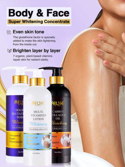 AILKE Multi-vitamin Body Lotion, Anti-wrinkle, Reduce Melanin And Stretch Marks, Regenerate Cell Vitality, Lightening Skin Care