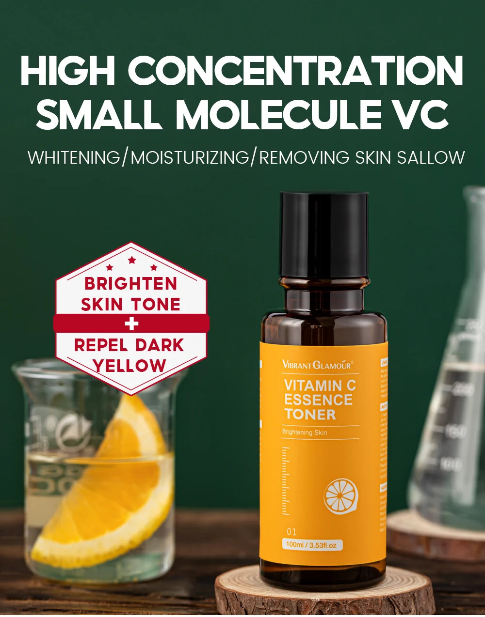 VIBRANT GLAMOUR Vitamin C  Facial Toner+Face Cream+Facial Essence+Sunscreen