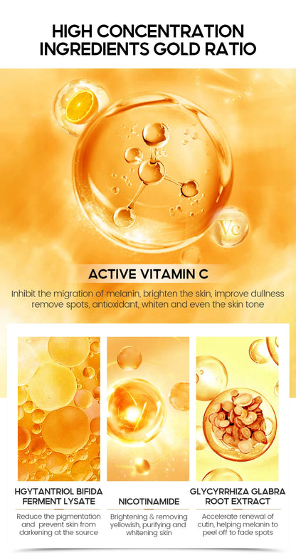 VIBRANT GLAMOUR Vitamin C  Facial Toner+Face Cream+Facial Essence+Sunscreen