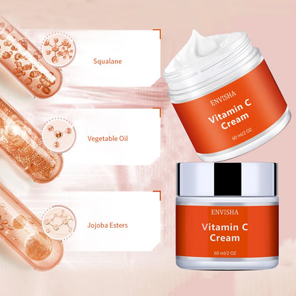 ENVISHA Beauty Health Facial Cream Vitimin C Skin Care Anti-Wrinkle Aging Moisturizing Shrink Pores Whitening Smooth Firming