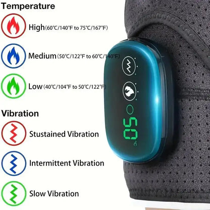 Épaulière chauffante, coussinets chauffants pour les épaules, massage par vibrations électrique sans fil, attelles chauffantes confortables pour les épaules