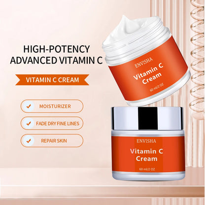 ENVISHA Beauty Health Facial Cream Vitimin C Skin Care Anti-Wrinkle Aging Moisturizing Shrink Pores Whitening Smooth Firming