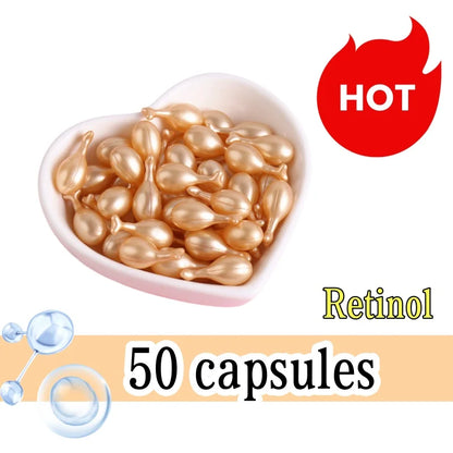 Vitamin C Facial Capsule Serum Moisturizing Anti Aging Wrinkle Removal Dark Spots Repair Acne Skin Rejuvenation Essence Capsules