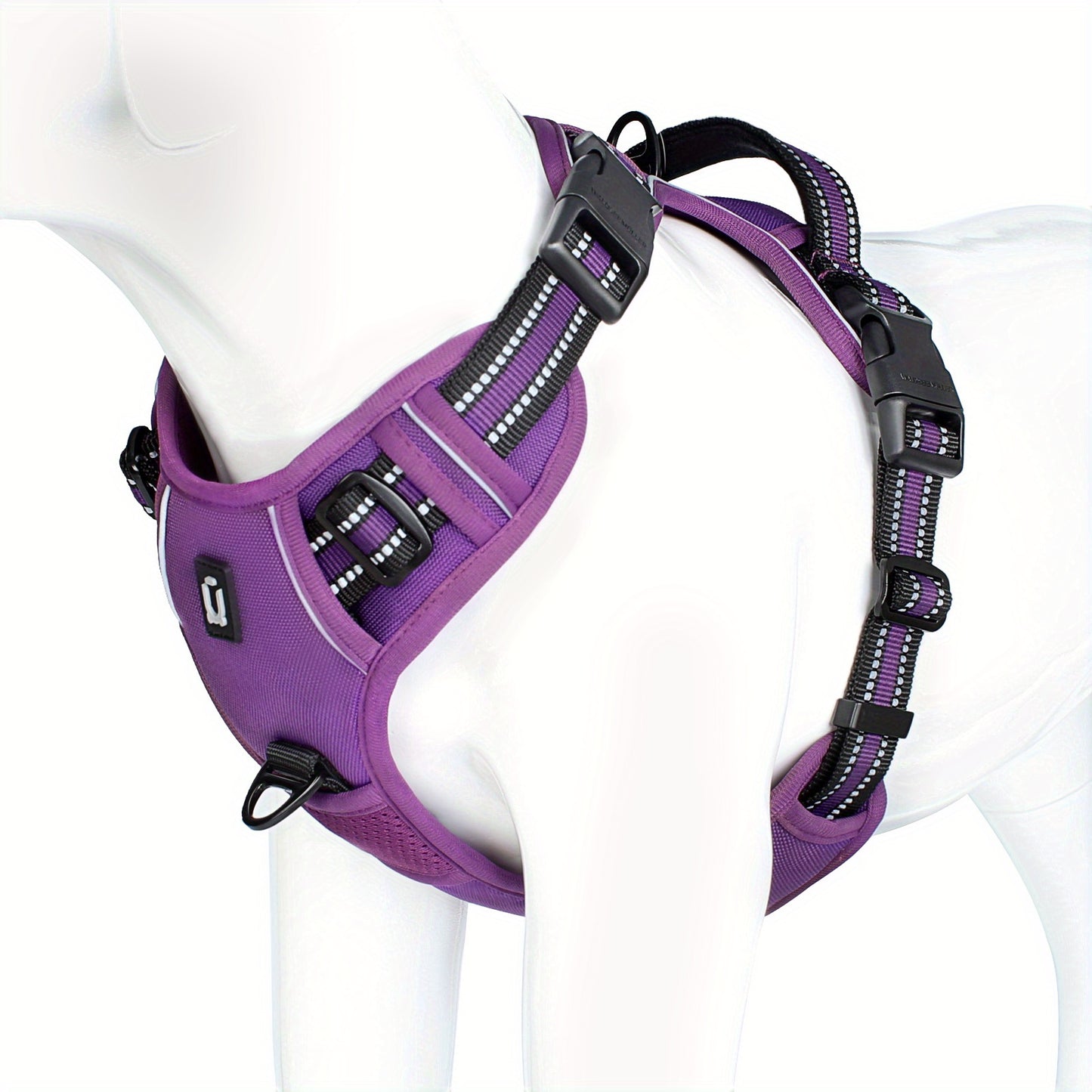 Comfort-Grip No-Pull Dog Harness - Reflective Safety, Handle for Control - Ideal for Training & Walking