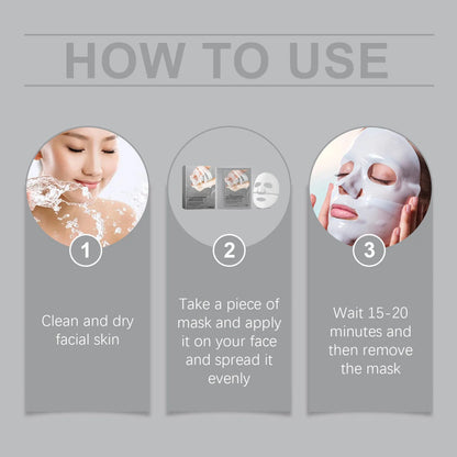 Masque Bio Collagen True Deep, Masque Collagène Nuit, Soin Visage, Masque Collagène Hydratant Anti-Âge