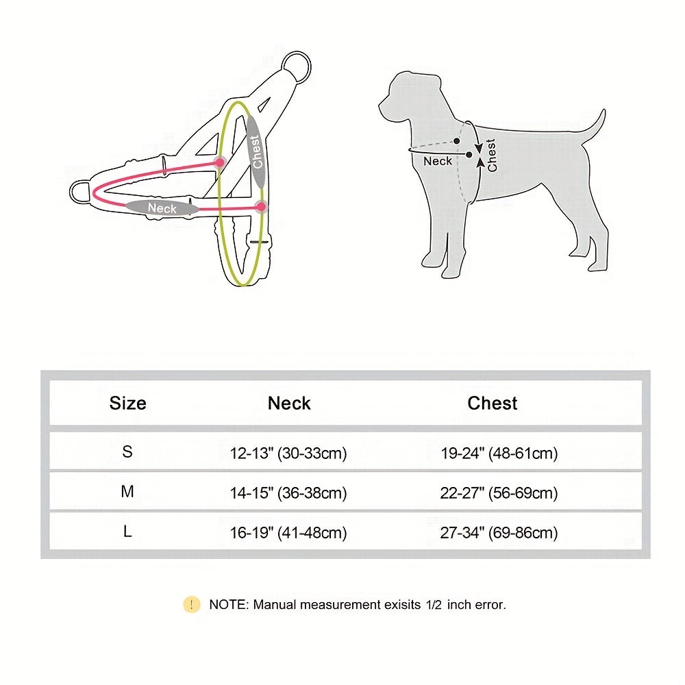 Secure & Comfortable No-Pull Dog Harness - Padded Handle, Easy-Fit Vest for Stress-Free Walks & Training