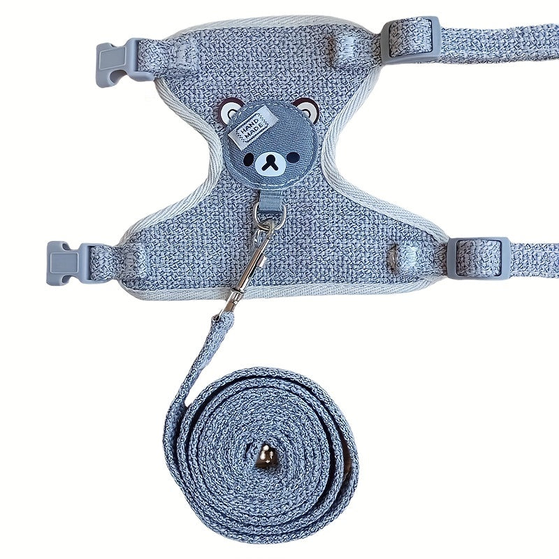 Dog Chest Harness And Leash, Soft Dog Harness Vest With Rope, Adjustable Dog Walking Harness, Only For Small Dog