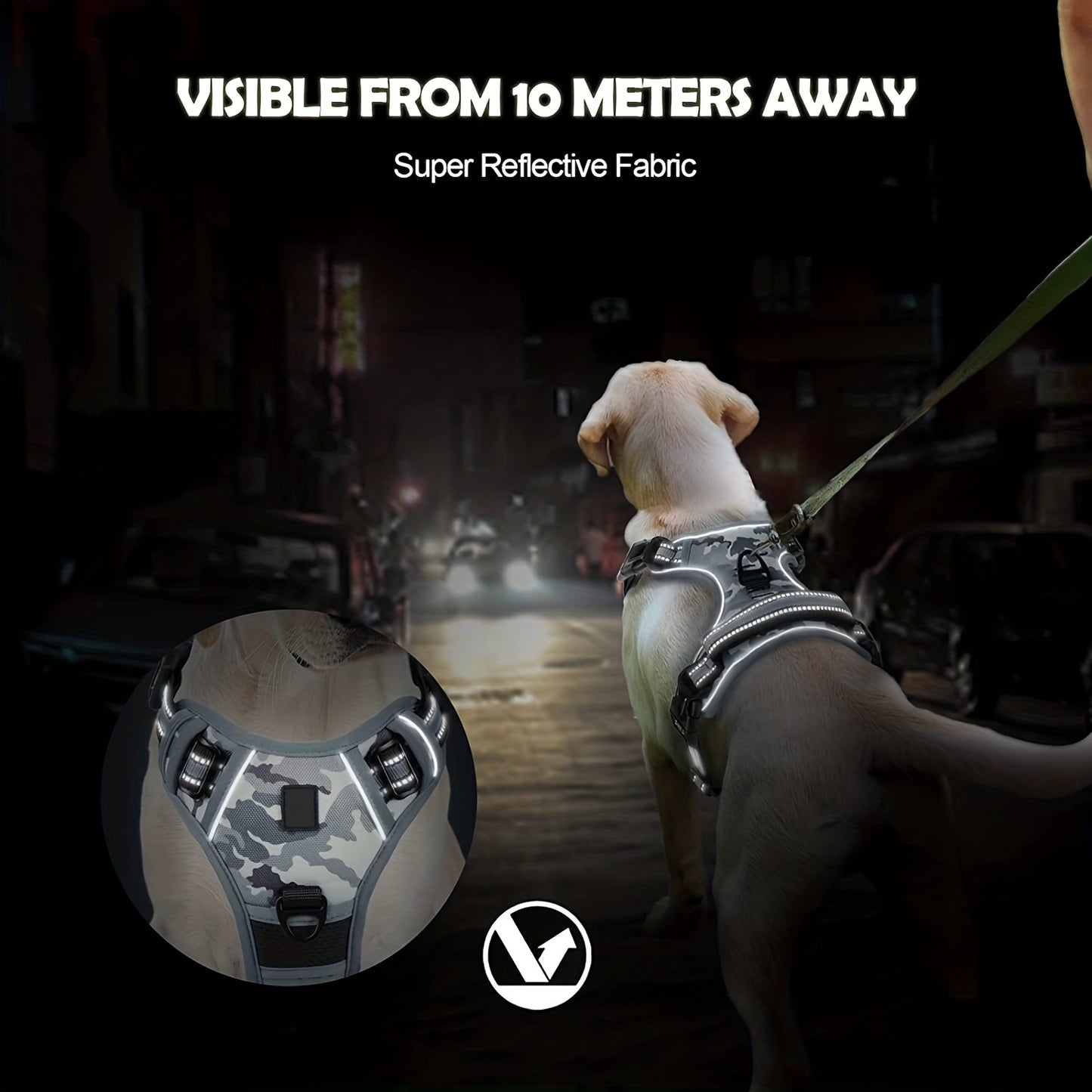 Comfort-Grip No-Pull Dog Harness - Reflective Safety, Handle for Control - Ideal for Training & Walking