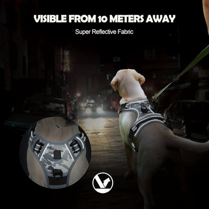 Comfort-Grip No-Pull Dog Harness - Reflective Safety, Handle for Control - Ideal for Training & Walking