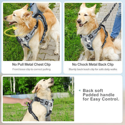 Comfort-Grip No-Pull Dog Harness - Reflective Safety, Handle for Control - Ideal for Training & Walking