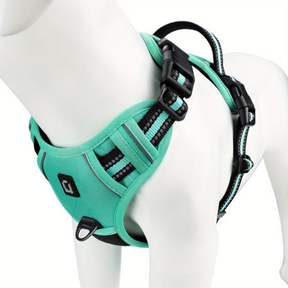 Comfort-Grip No-Pull Dog Harness - Reflective Safety, Handle for Control - Ideal for Training & Walking